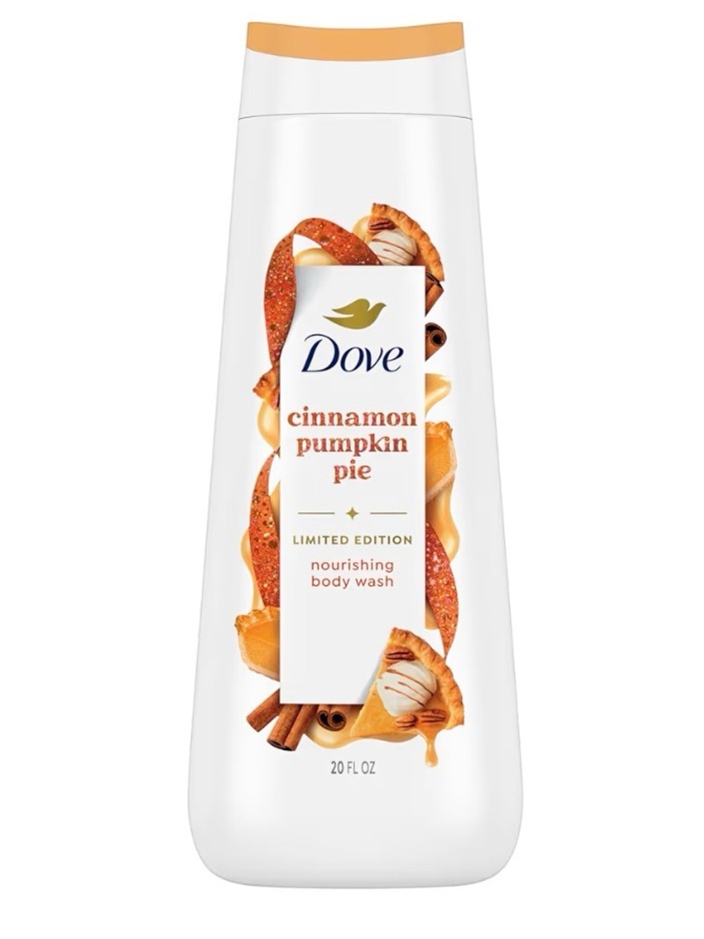 Cinnamon Pumpkin Pie Nourishing Body Wash - White & Orange